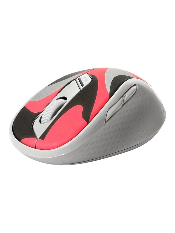 RAPOO M500 Silent - mouse - 2.4 GHz Bluetooth 4.0 Bluetooth 3.0 - red - Mouse - Optic - 6 knappar - Grå