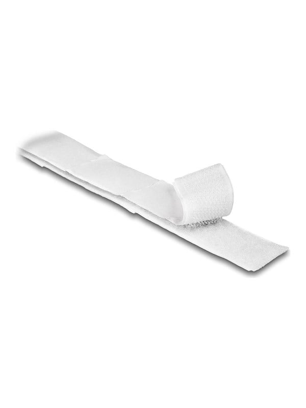 Produktfoto för Delock - Kabelhållare - self-adhesive - 10 m - vit