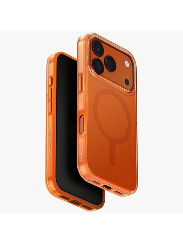 Produktfoto för UNIQ iPhone 17 Pro Mobilskal MagSafe Clario - Orange