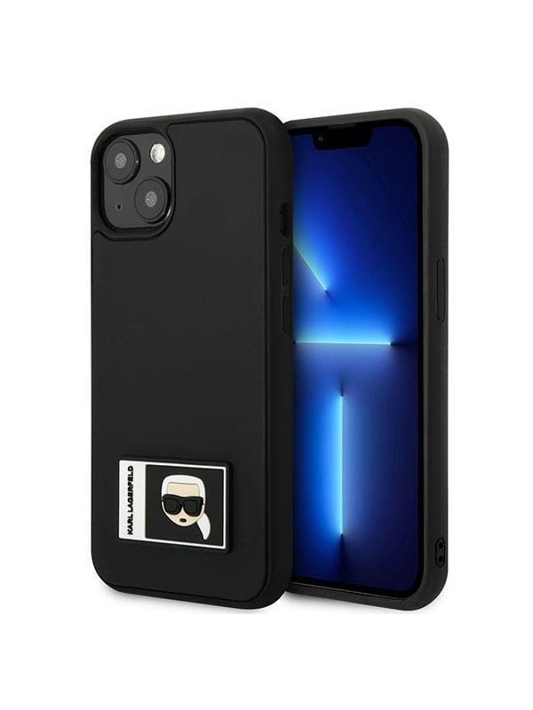 Karl Lagerfeld Ikonik Patch Case for iPhone 13 - Black