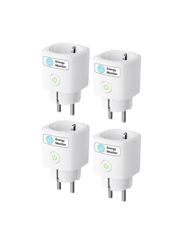 Meross MEROSS MSS315CFH-EU Smart plug med energimätning (Matter) (set med 4)