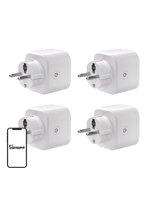 Sonoff SONOFF S61s Matter utomhusplugg via Wi-Fi, 4-pack