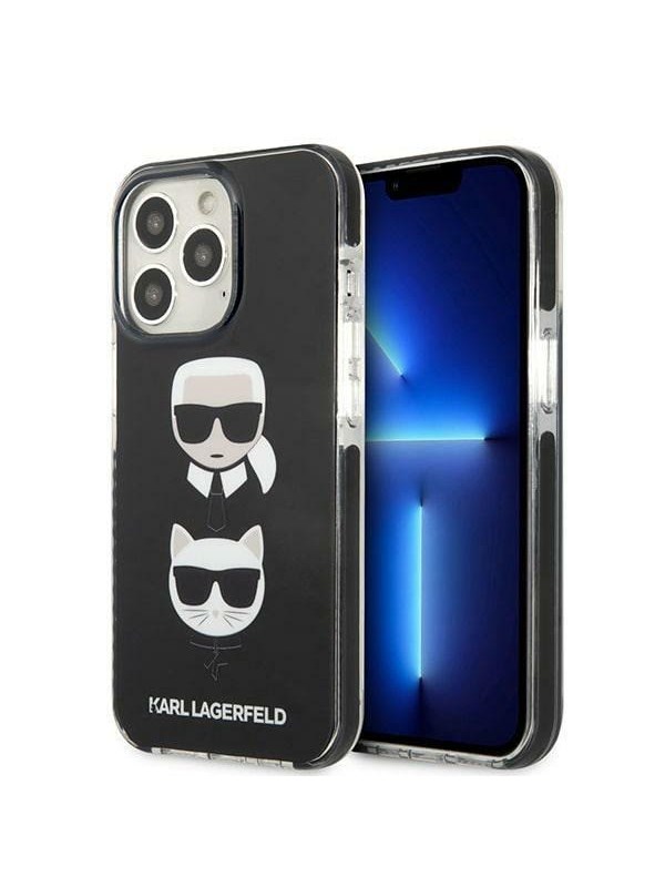 Karl Lagerfeld Karl&amp;Choupette Head Case for iPhone 13 Pro Max - Black