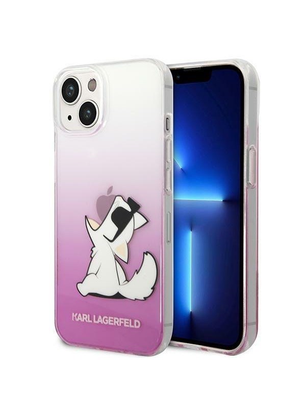 Produktfoto för Karl Lagerfeld iPhone 14 Plus Skal Choupette Fun - Rosa