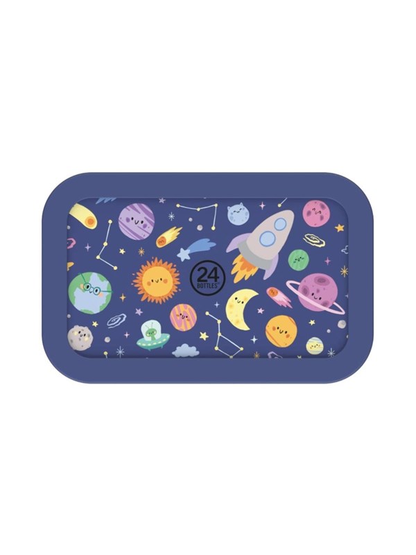 24Bottles Snackbox Space Friends - Blue - Small