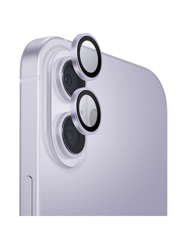 UNIQ Optix Aluminum Camera Lens Protector Glass for iPhone 17 with Applicator - Purple