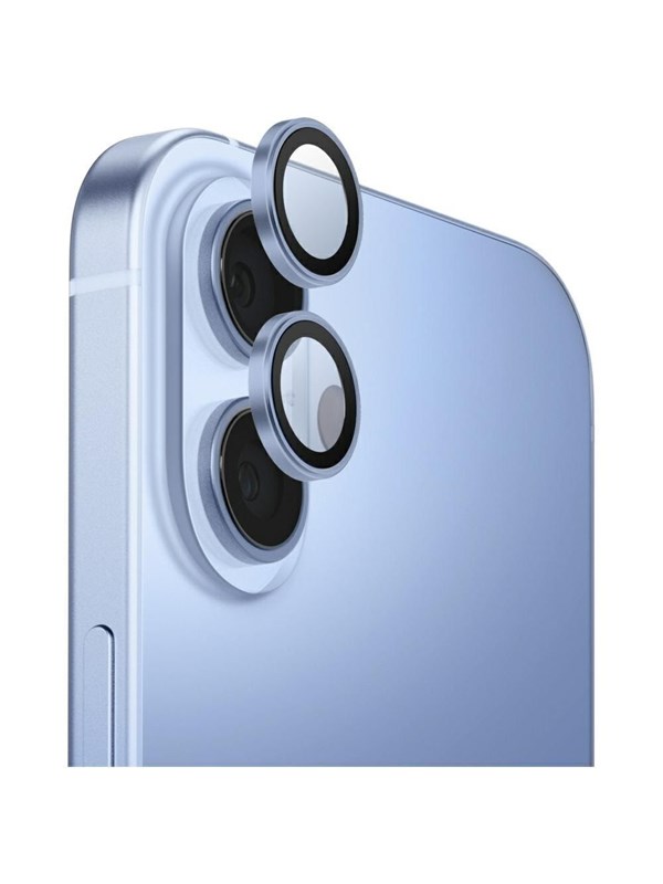 UNIQ Optix Aluminum Camera Lens Protector Glass for iPhone 17 with Applicator - Blue
