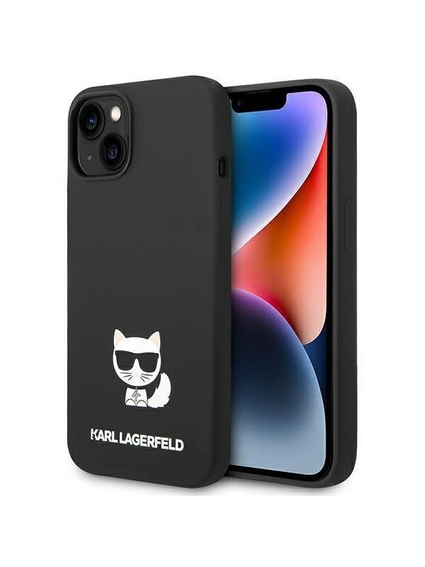 Produktfoto för Karl Lagerfeld iPhone 14 Plus Skal Silicone Choupette Body - Svart