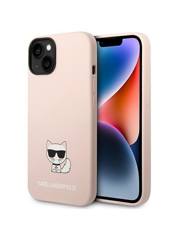 Karl Lagerfeld KLHCP14MSLCTPI iPhone 14 Plus 6.7 "hardcase light pink / light pink Silicone Choupette Body
