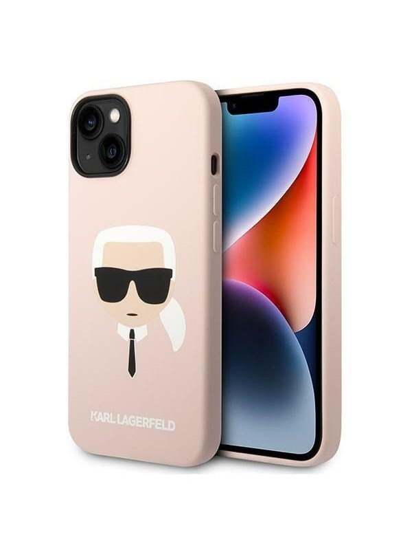 Karl Lagerfeld KLHCP14MSLKHLP iPhone 14 Plus 6.7 "hardcase pink / pink Silicone Karl's Head