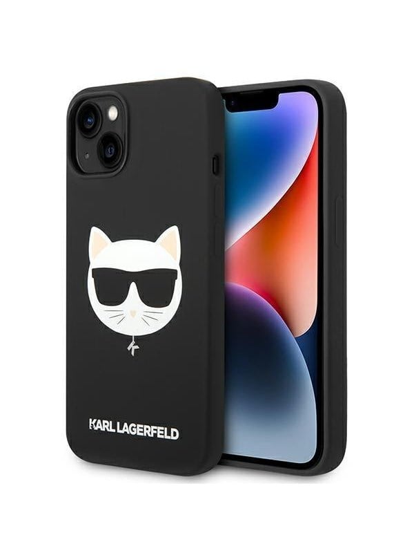Produktfoto för Karl Lagerfeld iPhone 14 Plus Skal MagSafe Silicone Choupette Head