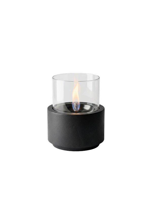 Tenderflame Lotus 12 Natural Concrete Black