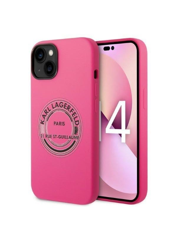 Karl Lagerfeld KLHCP14MSRSGRCF iPhone 14 Plus 6.7 "hardcase pink / pink Silicone RSG