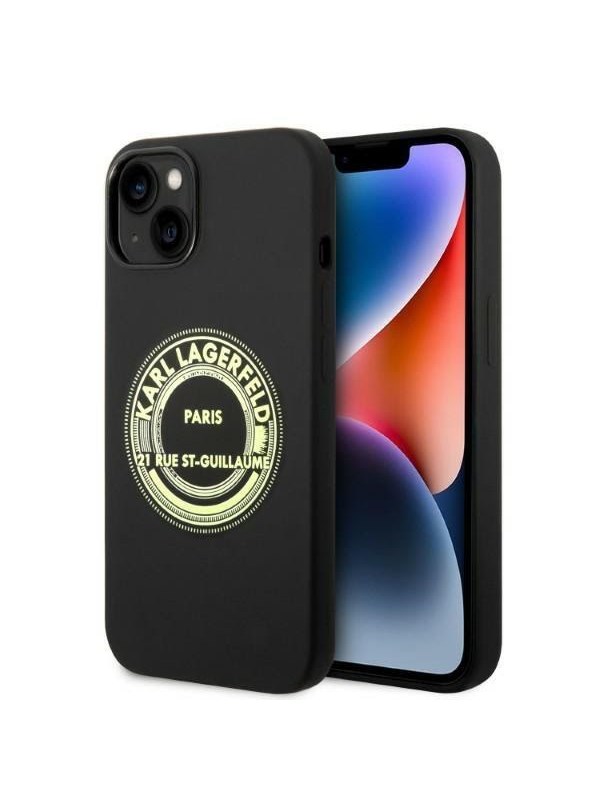 Karl Lagerfeld KLHCP14MSRSGRCK iPhone 14 Plus 6.7 "hardcase black / black Silicone RSG