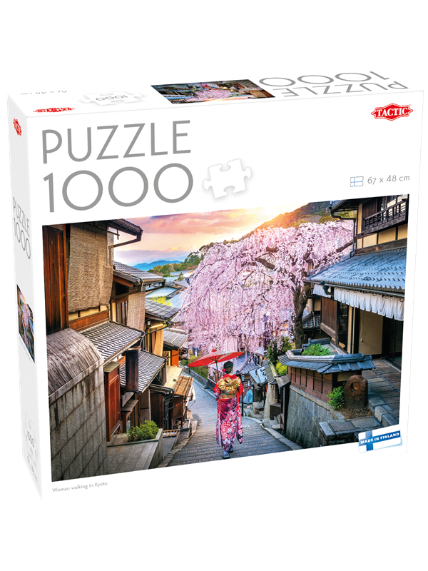 Tactic 1000 pcs puzzle: Woman walking in Kyoto