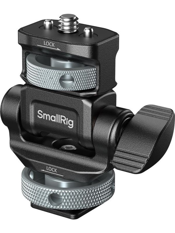 SmallRig 6313 Monitor Support for Horizontal &amp; Vertical Shooting with Cold Shoe Mount