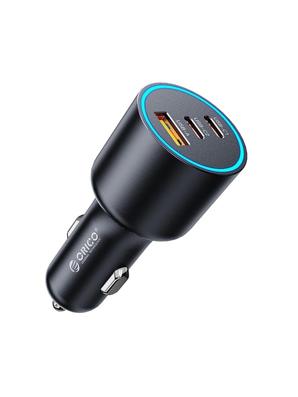 ORICO HyperDrive 165W USB-A + 2x USB-C Car Charger - Black