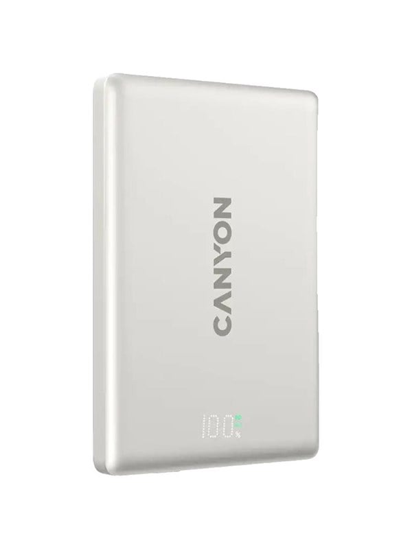 Canyon OnPower 500 MagSafe Powerbank 5000mAh, Beig - 5000 mAh