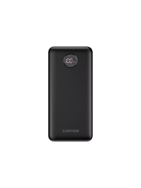 Canyon PB-2002 20.000 mAh Powerbank, Svart - 20000 mAh