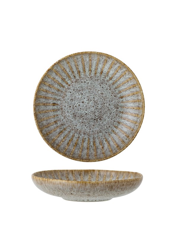 Produktfoto för Bloomingville Fleur pastatallrik Ø22 cm Natur