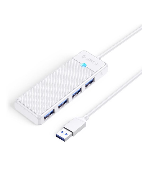 ORICO PAPW4A-U3 USB Hub 4-port 4x USB-A 3.0 0.15 m - white USB Hub - USB 3.0 - 4 porte - Vit