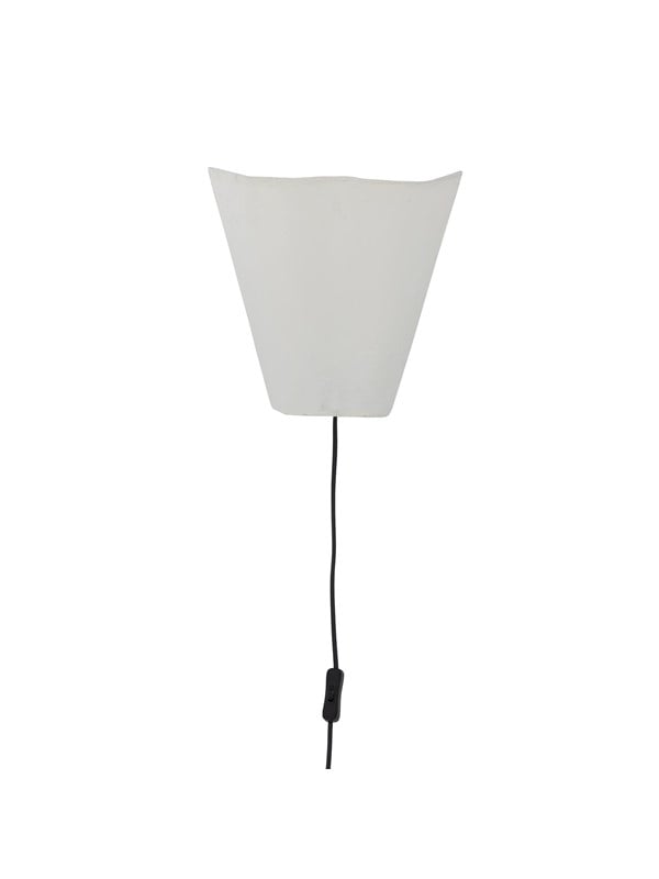 Bloomingville Janese Vägglampa, Vit, Papper