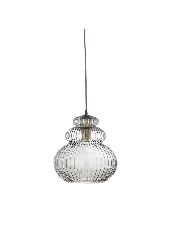 Bloomingville Sybia Pendel, Grå, Glas