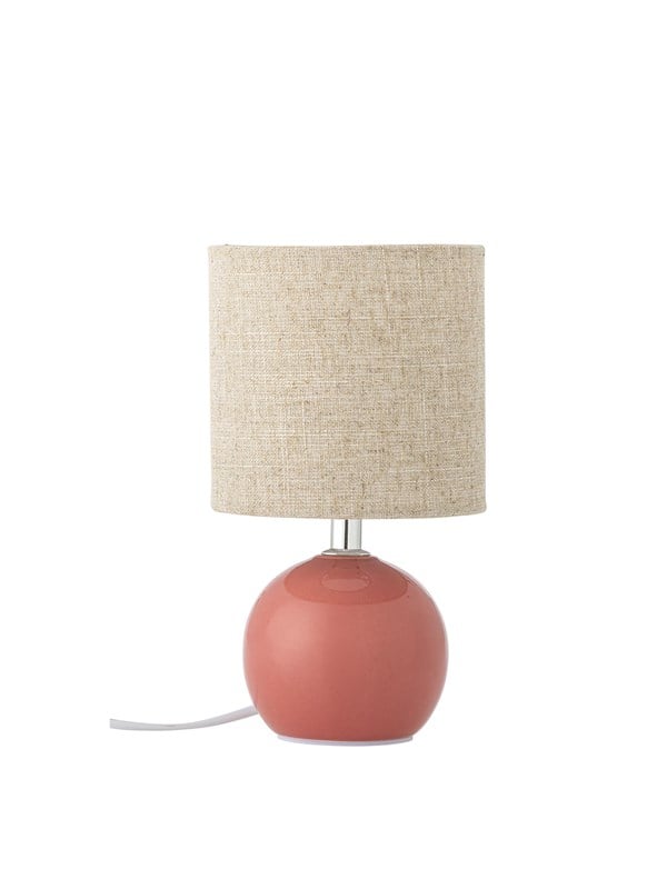Bloomingville Valdis Bordslampa, Rosa, Stengods