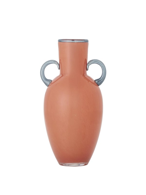 Produktfoto för BLOOMINGVILLE Jubileumsvas, Orange, Glas (D14,5xH30 cm)