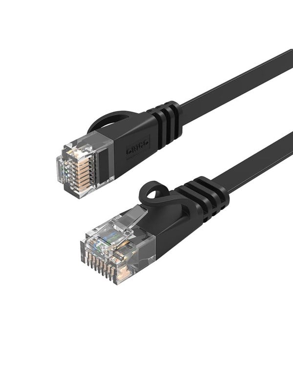 ORICO PUG-C7B CAT7 10Gbps RJ45 Ethernet Network Cable Internet LAN Flat 2m - Black