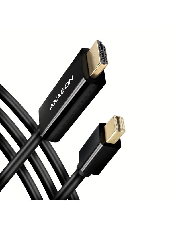 AXAGON RVDM-HI14C2 Mini-DisplayPort till HDMI adapterkabel 4K/30 Hz 180 cm lång - Kabel - Digital/Display/Video
