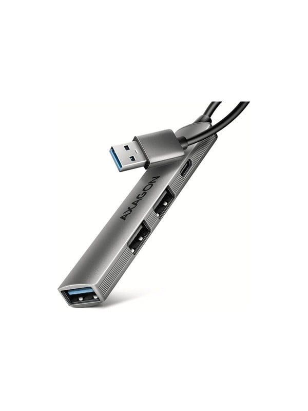 AXAGON - hubb - 4 portar USB Hub - 4 porte - Silver
