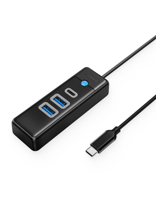 ORICO PWC2U-C3 3-port USB hub 2x USB-A 3.0 1x USB-C 3.0 0.5 m - black USB Hub - USB 3.0 - Svart
