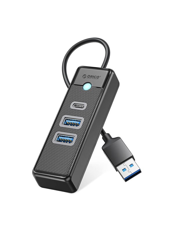 ORICO PWC2U-U3 3-port USB hub 2x USB-A 3.0 1x USB-C 3.0 1.8 m - black USB Hub - USB 3.0 - Svart