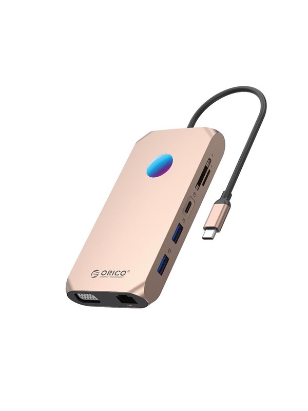 ORICO XCR 12in1 RGB USB-C Docking Station USB Hub - USB 3.1 - 12 porte