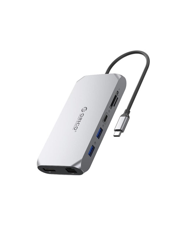 ORICO XCR 12in1 USB-C Docking Station USB Hub - USB 3.1 - 12 porte - Grey