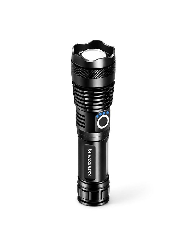 Wozinsky WLT-15W 15W 1500lm CREE IP65 Tactical Flashlight with Adjustable Beam - Black