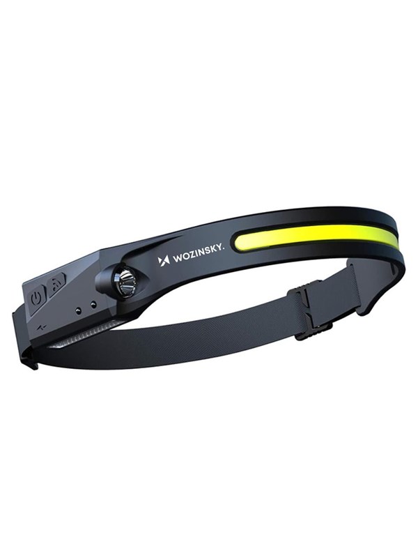 Wozinsky WLC-1200 350lm CREE LED Headlamp IPX4 with Motion Sensor - Black