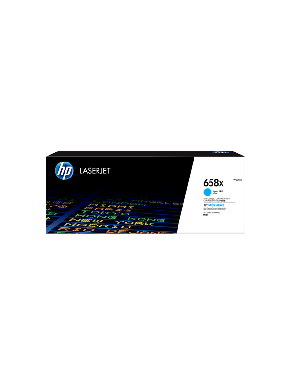 HP 658X High Yield Cyan Original LaserJet Toner Cartridge