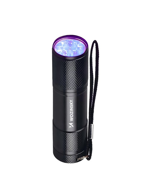 Wozinsky WLD-9L IP65 UV Flashlight for Trace Detection - Black