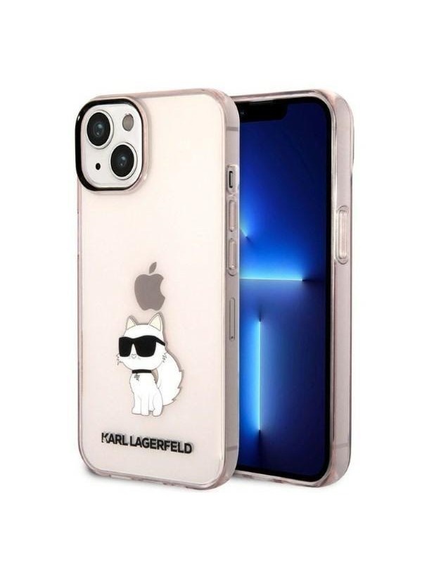 Karl Lagerfeld KLHCP14MHNCHTCP iPhone 14 Plus 6.7" pink/pink hardcase Ikonik Choupette