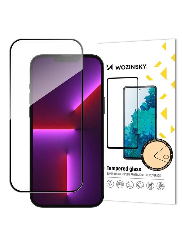Wozinsky Heltäckande härdat glas med ram Case Friendly  Full Glue iPhone 15 Pro - Black
