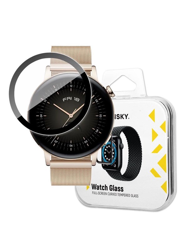 Wozinsky Watch Glass Hybridglas för Huawei Watch GT 3 46 mm Svart