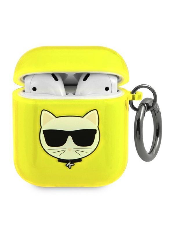 Karl Lagerfeld Choupette Case for AirPods 1/2 - Yellow