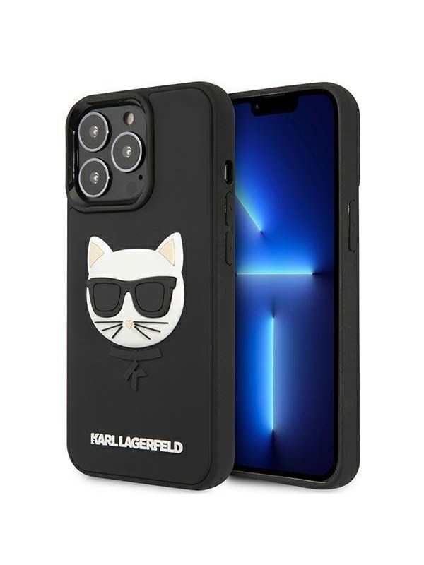 Karl Lagerfeld 3D Rubber Choupette Case for iPhone 13 Pro / iPhone 13 - Black