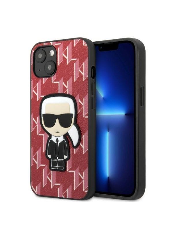 Karl Lagerfeld KLHCP13SPMNIKPI iPhone 13 mini 5.4" hardcase red/red Monogram Ikonik Patch