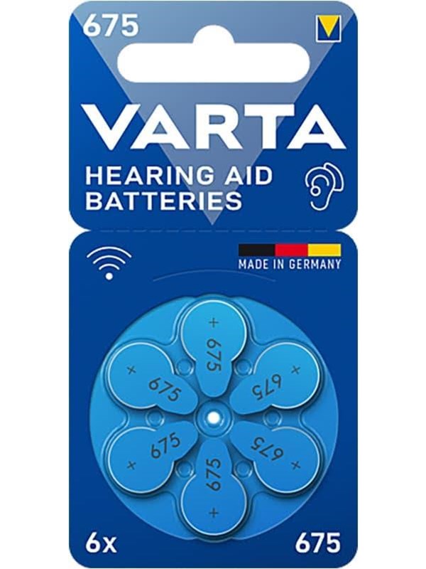 VARTA 675 Hearing aid battery PR44 6-pack