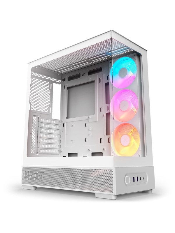 NZXT S5 RGB (2026) - All White - Chassi - Miditower - Vit