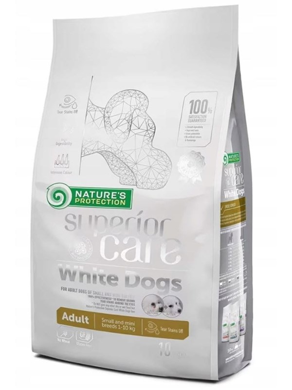 Nature's Protection Superior Care White Dogs Grain Free Adult Small Lamb - dry dog food - 10 kg