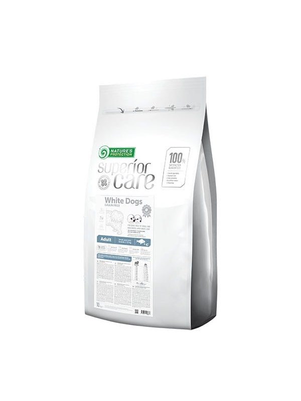 Nature's Protection Superior Care White Dogs Grain Free Adult Small BiaÅ‚oryba - dry dog food - 10 kg